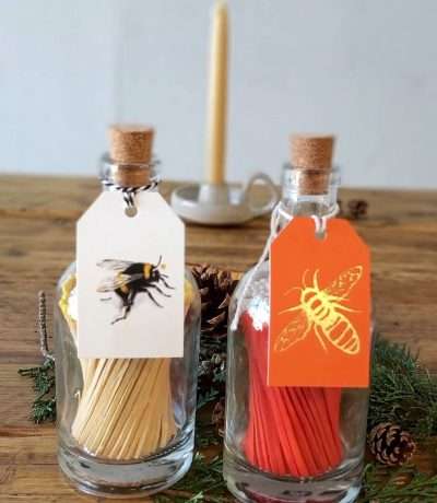 Bee bottle matches