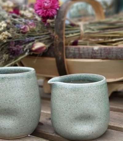 Dimple Stoneware Pourer