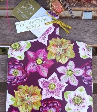 Hellebores chopping board