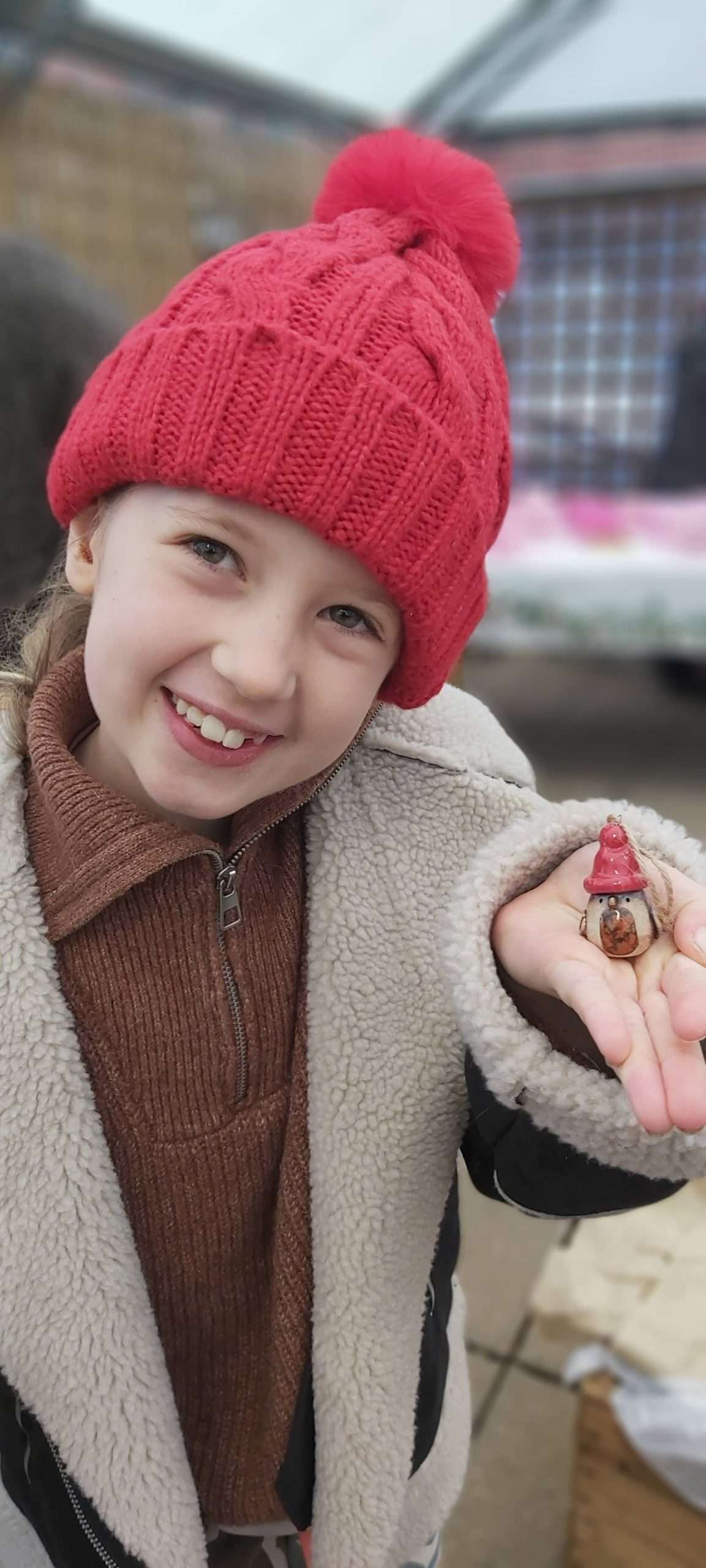 Lucy with robin