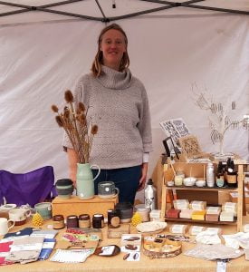 Naomi at Clevedon market