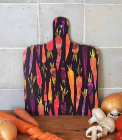 Purple Carrots Chopping Board 5 - Freya Snow