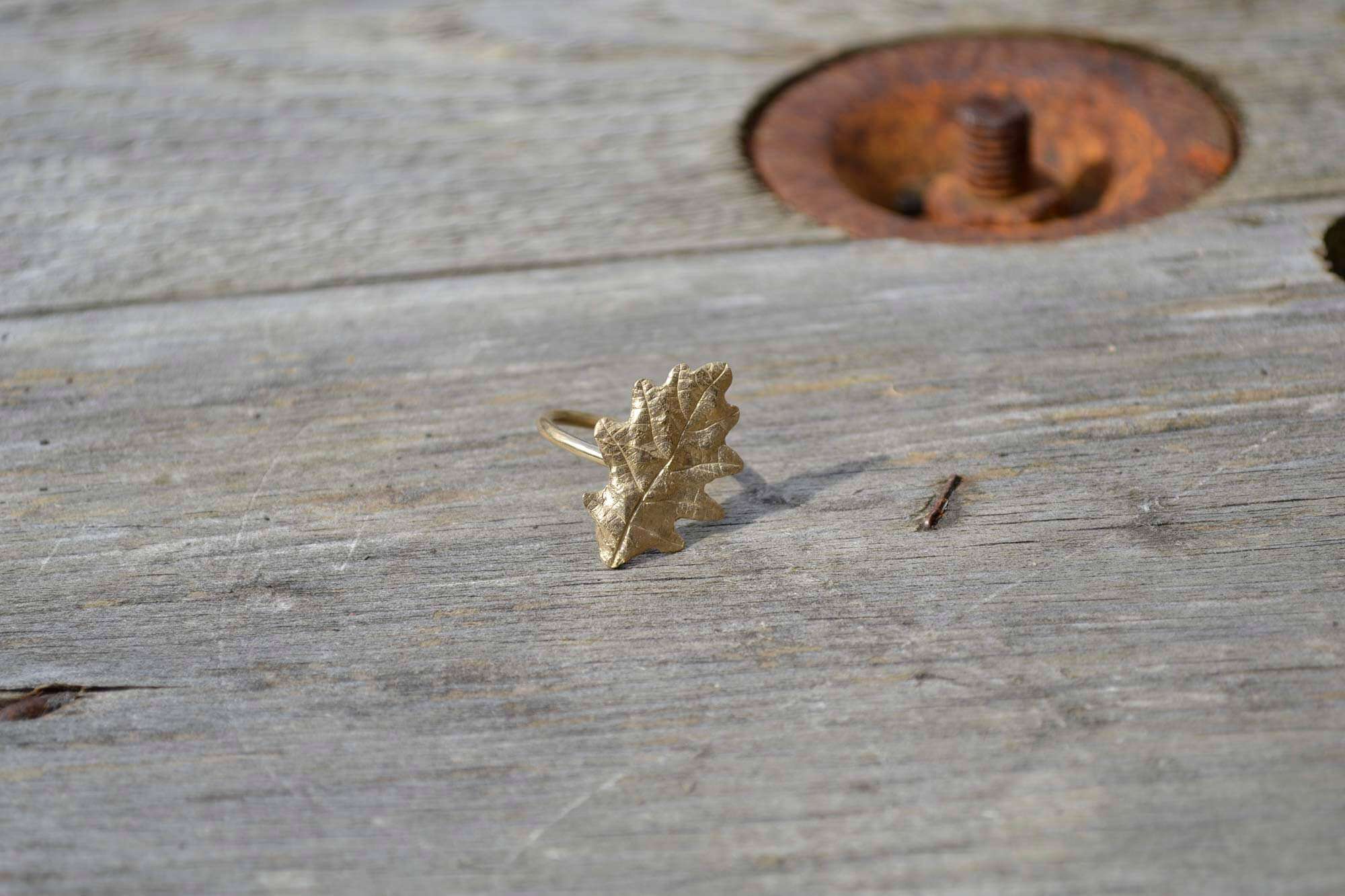 Oak Leaf Ring Bronze