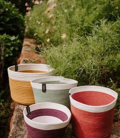 Twig cotton pots group