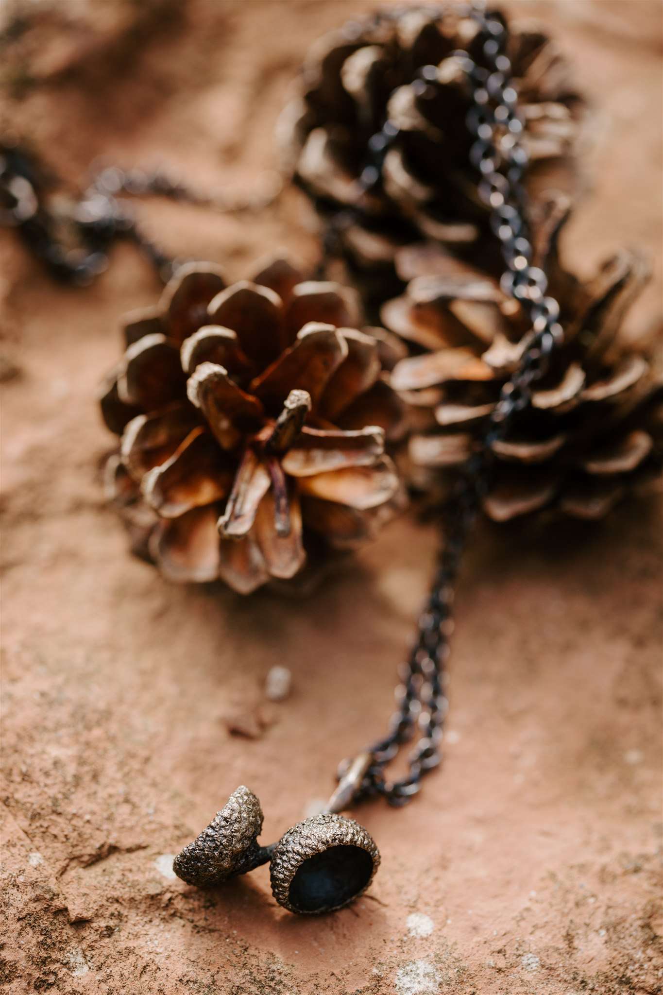acorn cup necklace lifestyle
