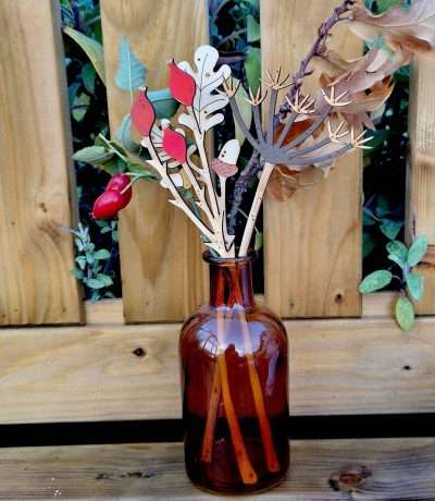 autumn wooden stems