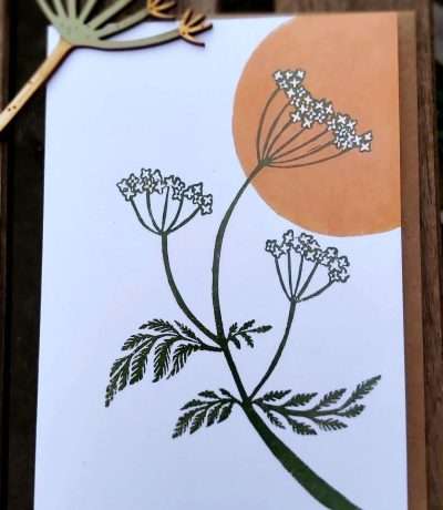 ecca cow parsley card