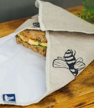 bee sandwich wrap open