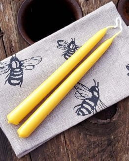 beeswax candle pair