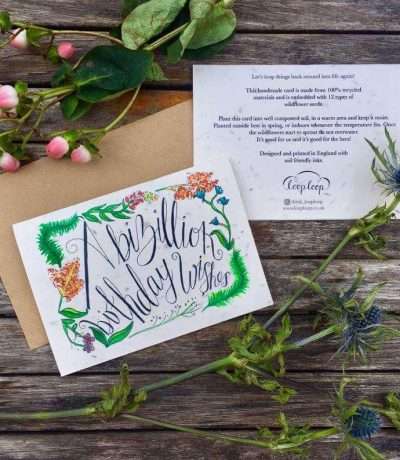 birthday wildflower seed card