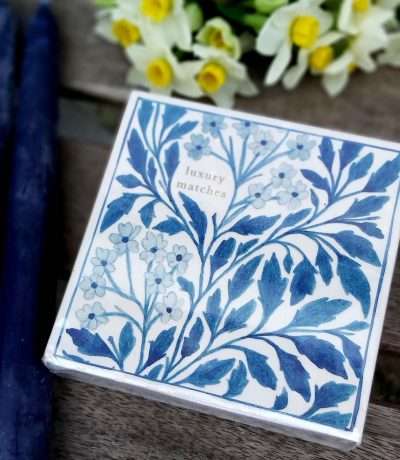 blue floral matches main
