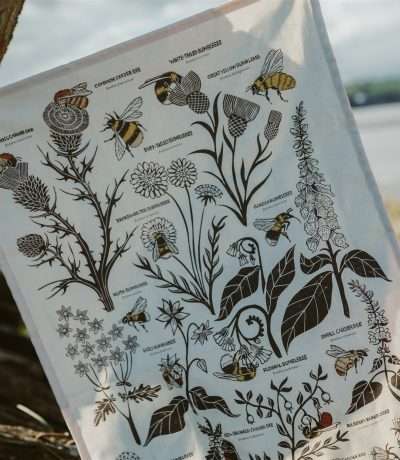 bumblebee tea towel alt