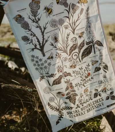 bumblebee tea towel