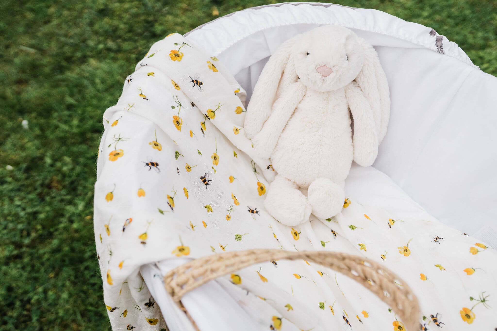 buttercups and bumbles in cot