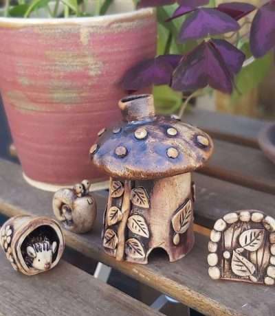 ceramic woodland and fairy world