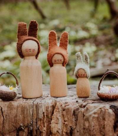 felt and wood bunnies alt