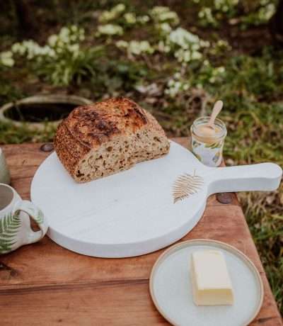 Fern Round Serving Board alt