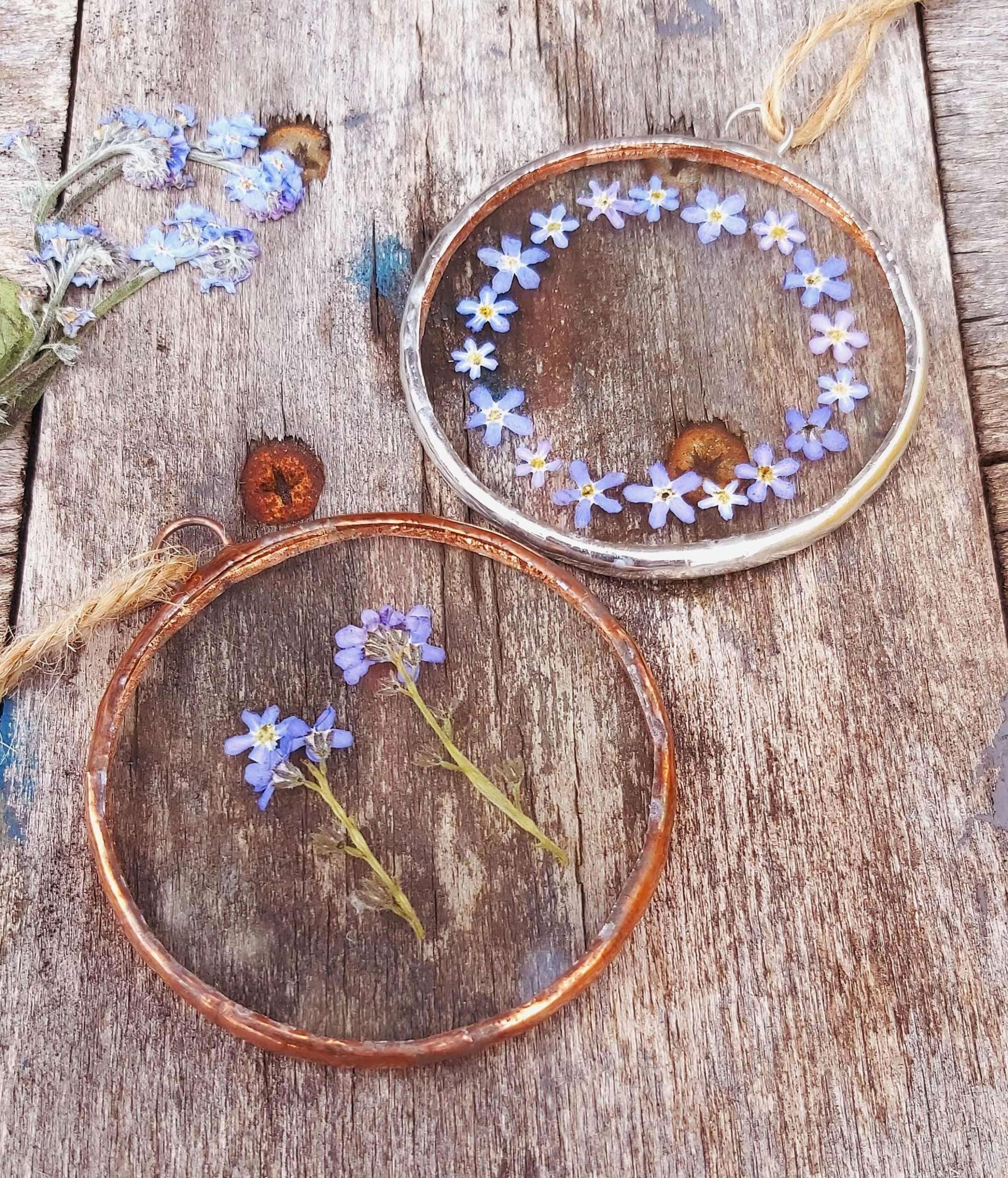 forget me not circle frames
