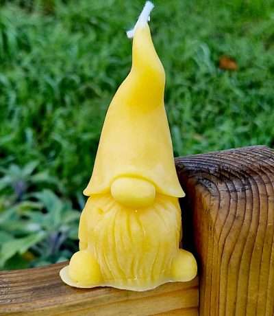 beeswax gonk candle