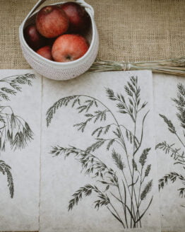 grasses prints trio black