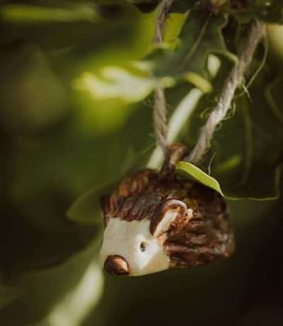 Ceramic hanging hedgehog