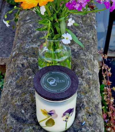 herbarium candle with lid