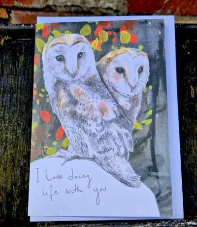 i love doing life with you card