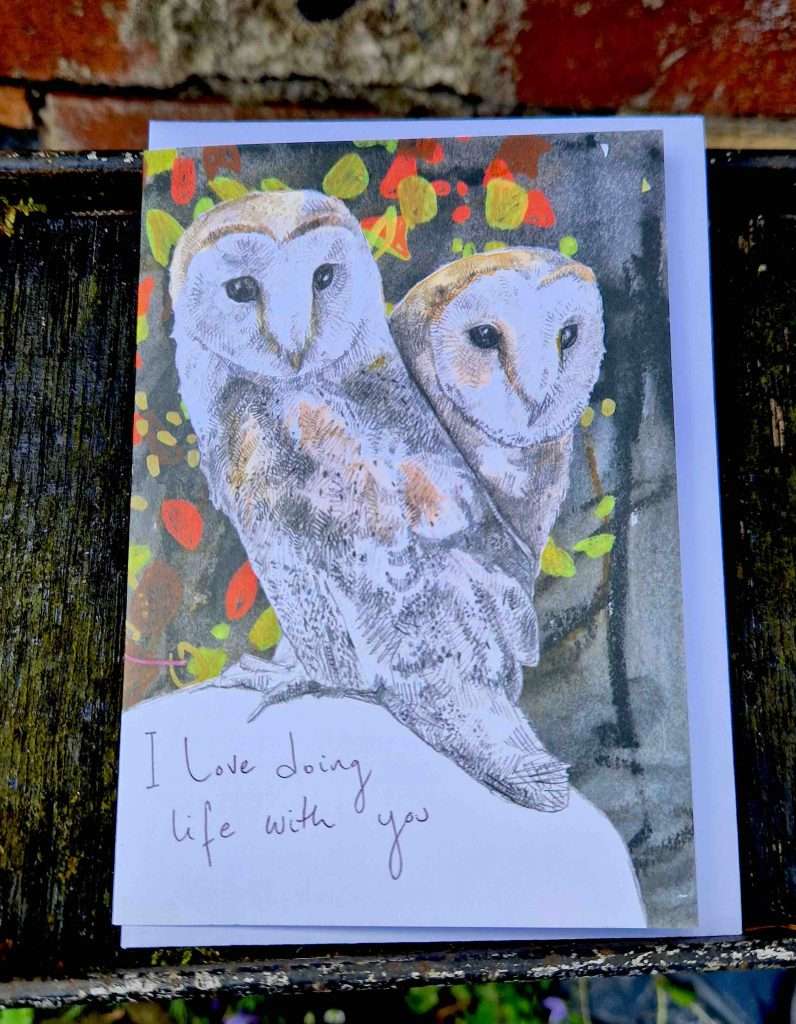 i love doing life with you card