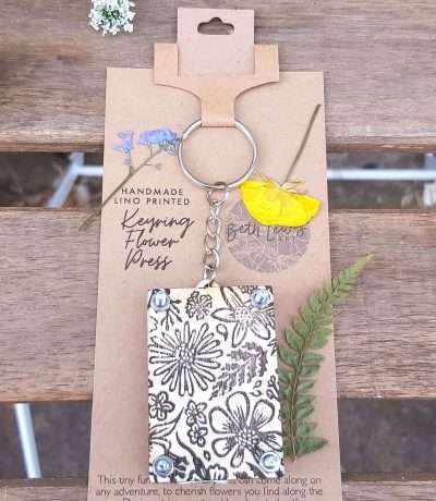 keyring flower press