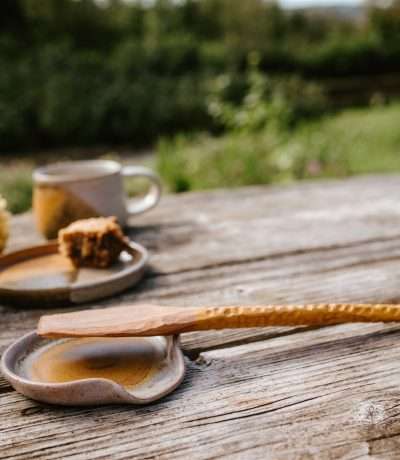 Fired Earth spoon rest