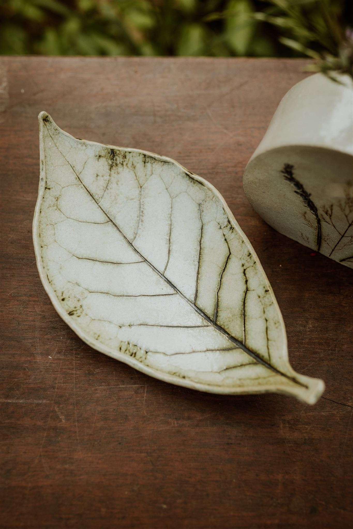 magnolia leaf dish