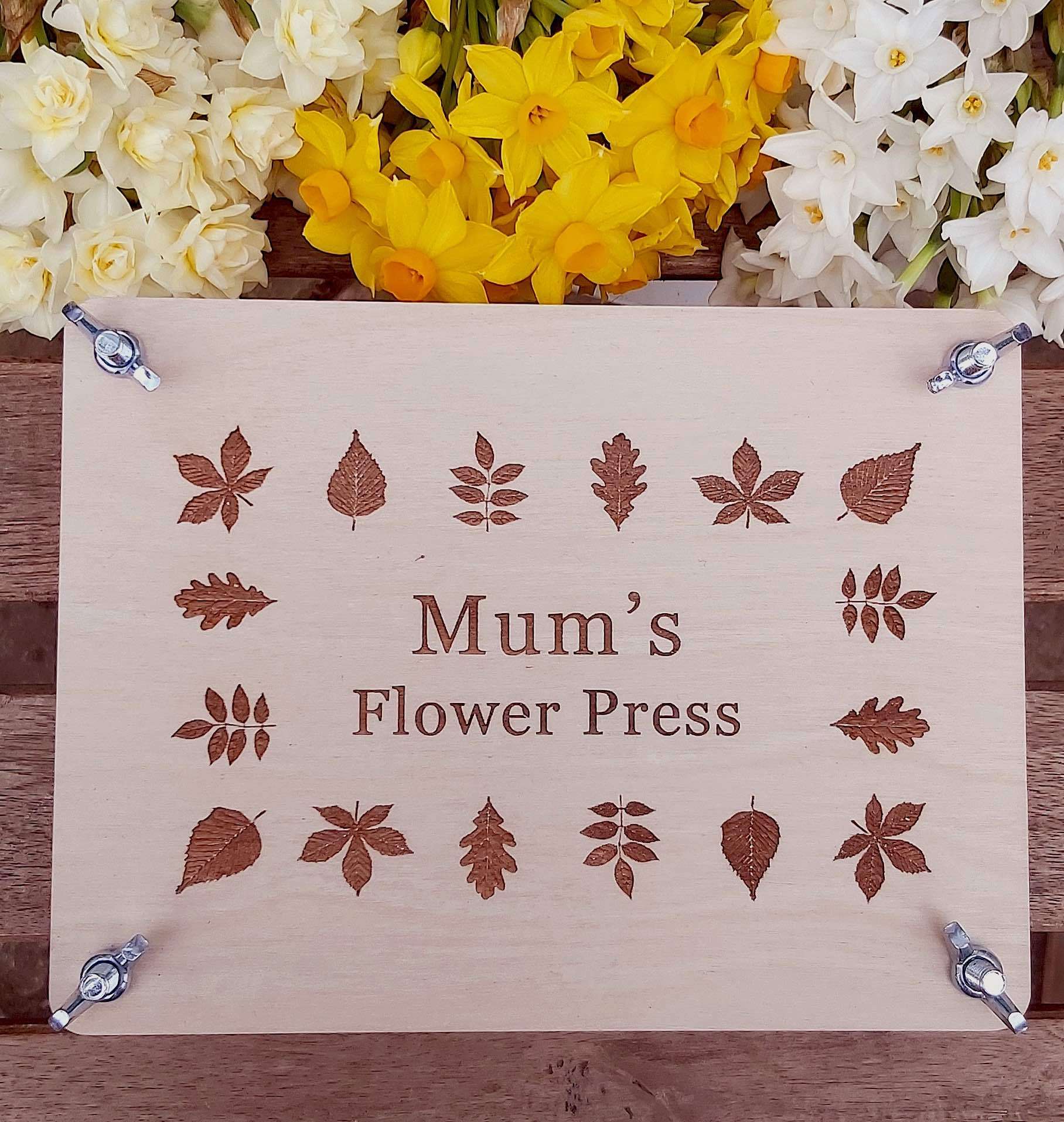 mum flower press