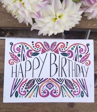 new plantable happy birthday card