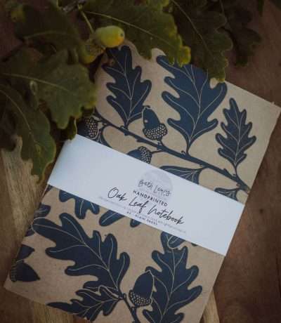 A5 Oak & Acorn print notebook
