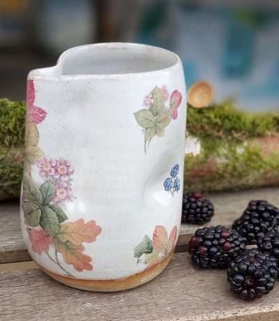 oak leaf and blackberry jug