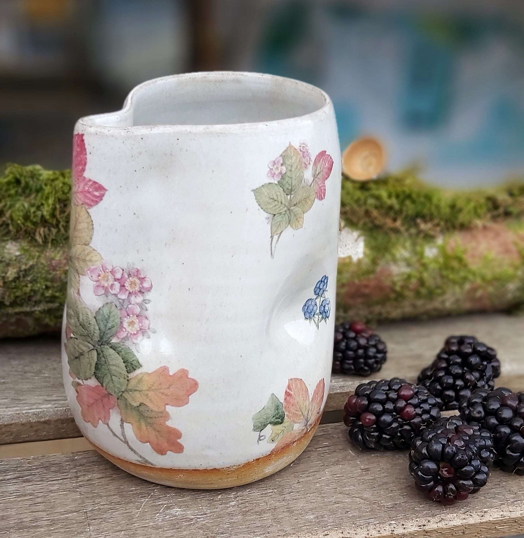 oak leaf and blackberry jug