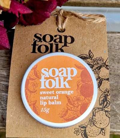 orange lip balm