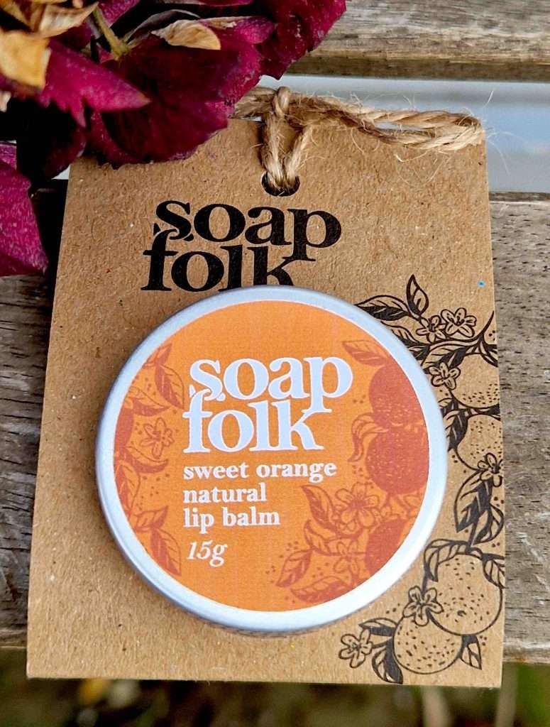 orange lip balm
