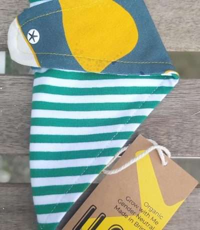 pear baby bib reverse