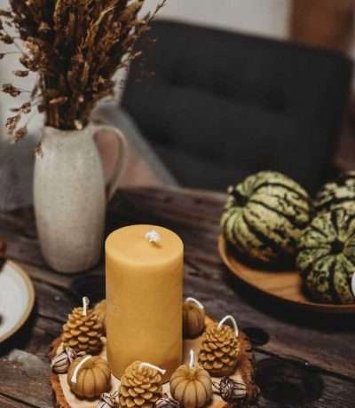 beeswax pillar candle main