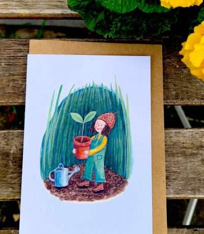 planting seedlings card