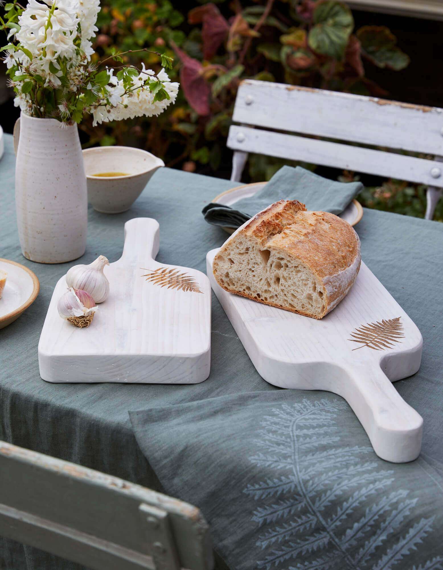 rectangle fern serving boards