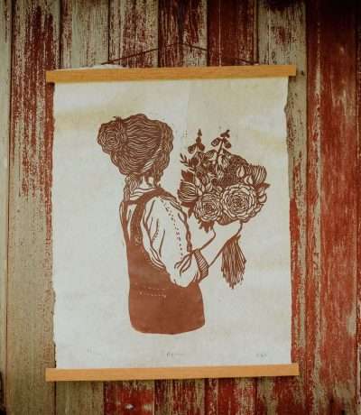 Rosanna Morris Apron print close up
