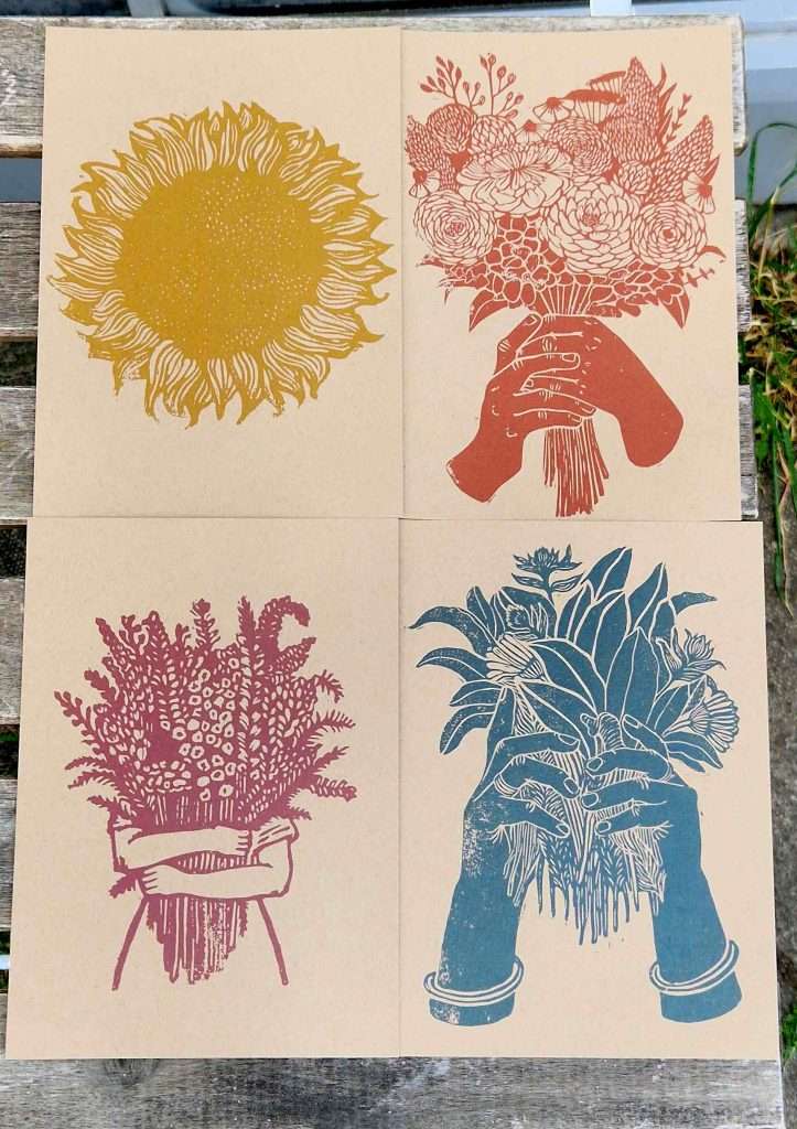 rosanna morris flora A5 postcards