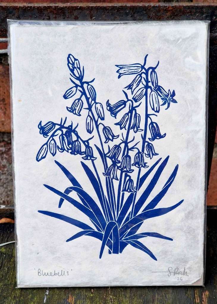 sam bluebell linoprint main