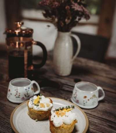 small wildflower coffee cups mood shot