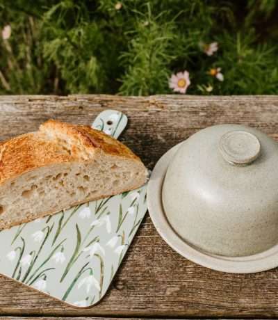 snowdrops chopping board