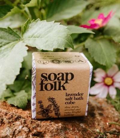 lavender bath salts cube