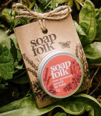 rose geranium lip balm