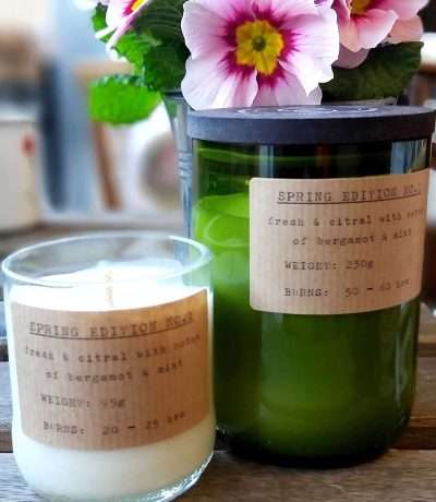 spring candle duo